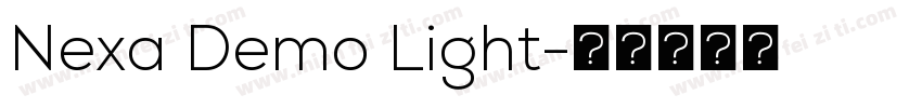 Nexa Demo Light字体转换